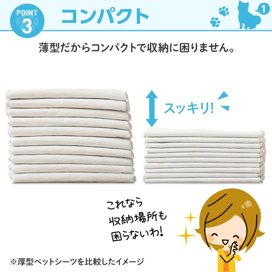 ペットシーツ 薄型 ワイド レギュラー スーパーワイド 犬 トイレシート ペットシート おシッコシート 犬シート 3個パック | Laundly | 13