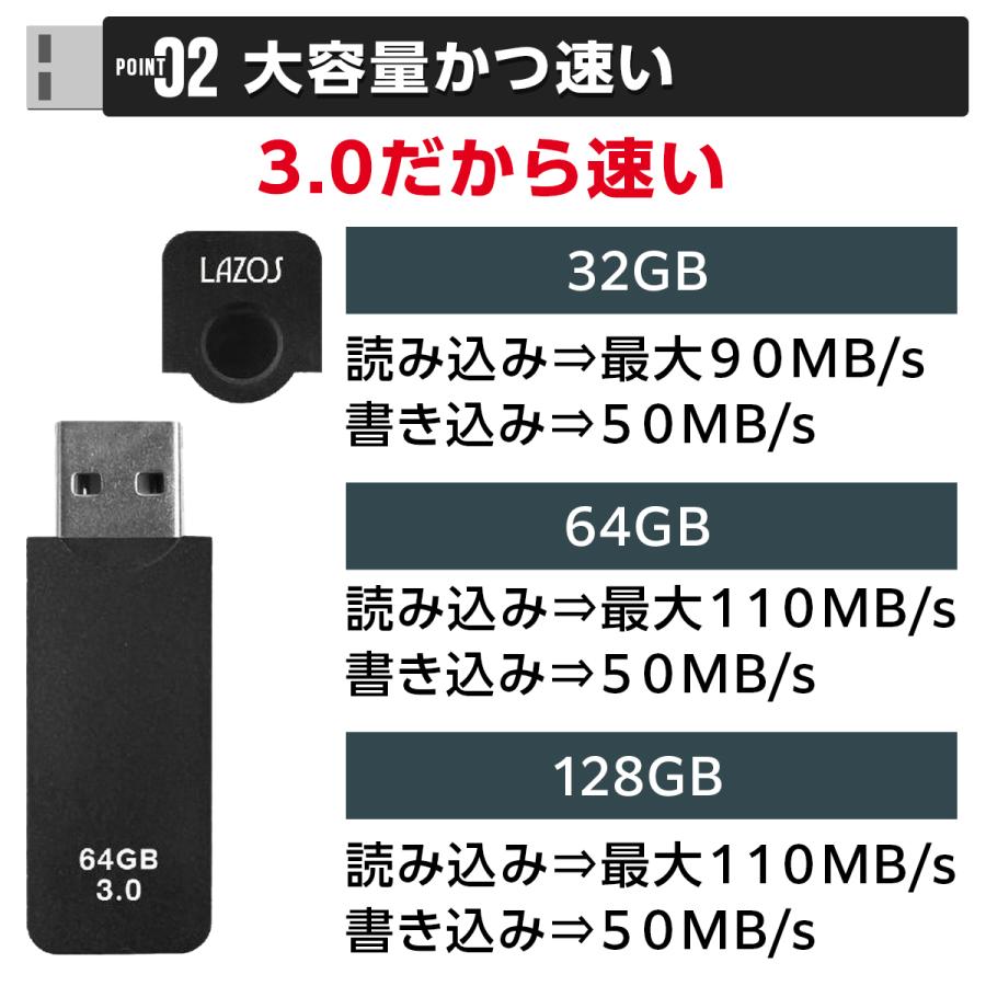 usbメモリ 64gb フラッシュメモリ メモリー メモリースティック 小型 usb 128gb スマホ | ブランド登録なし | 08