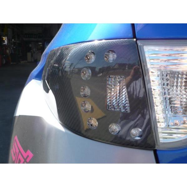 WRC CUSTOM カーボンテールランプカバー 左右1SET スバル インプレッサ