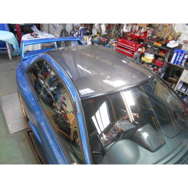ラ・アンスポーツ カーボンルーフシェル GC8型用 Carbon roof shell for SUBARU IMPREZA GC8 受注生産 ...