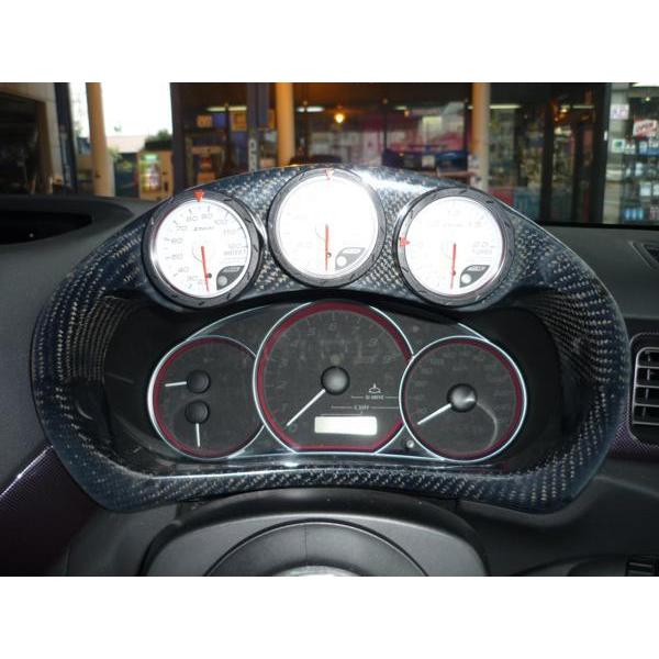 GRB.GVB.GRF.GVF用ラ・アンスポーツ製メーターフード ラ・アンスポーツGRB/F.GVB/F型用52Φ3連カーボンメーターフード（受注