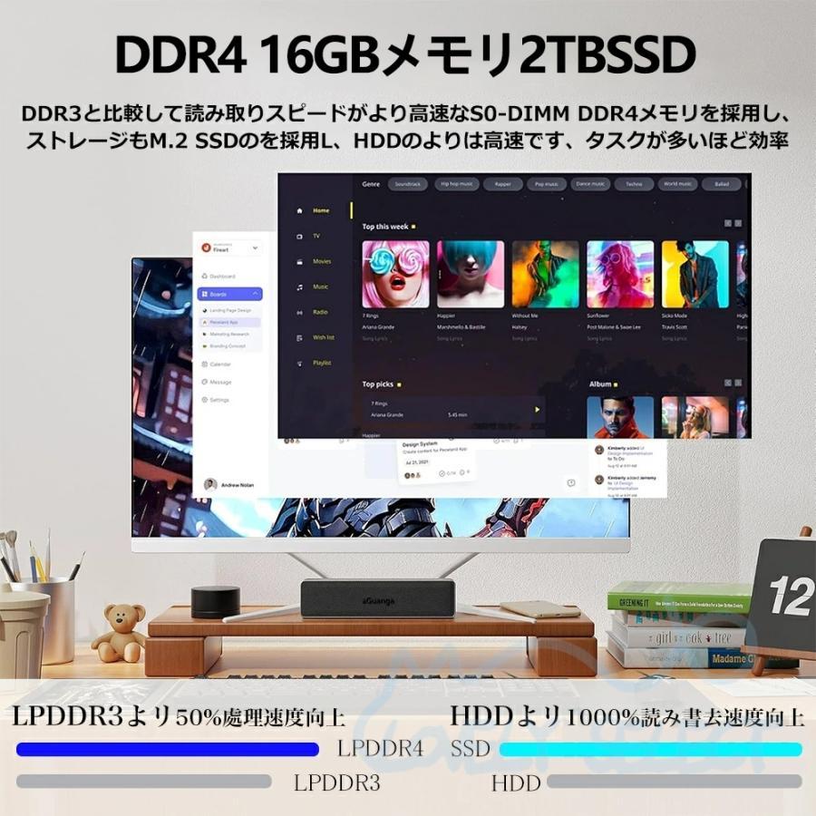 デスクトップパソコン 新品一体型pc パソコン セット 23.8inch型 フル