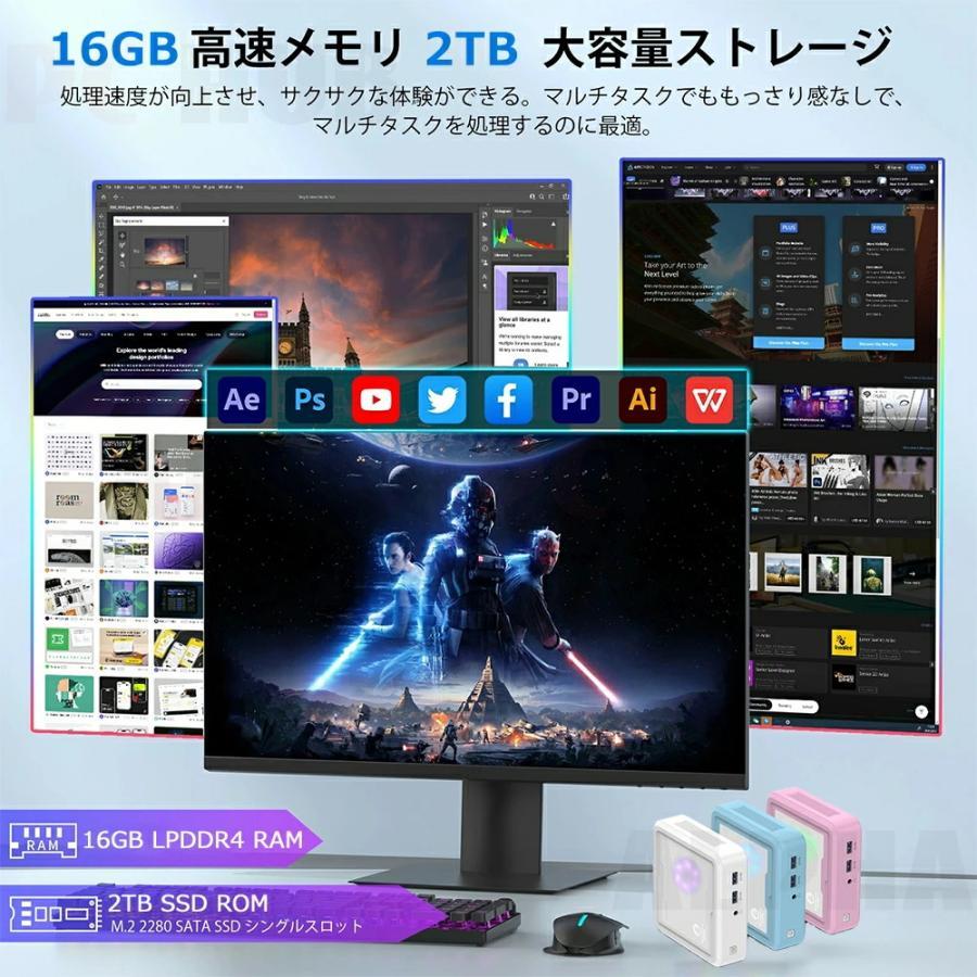 ミニPC 新品 Windows11 ミニパソコン mini pc office付き デスクトップ