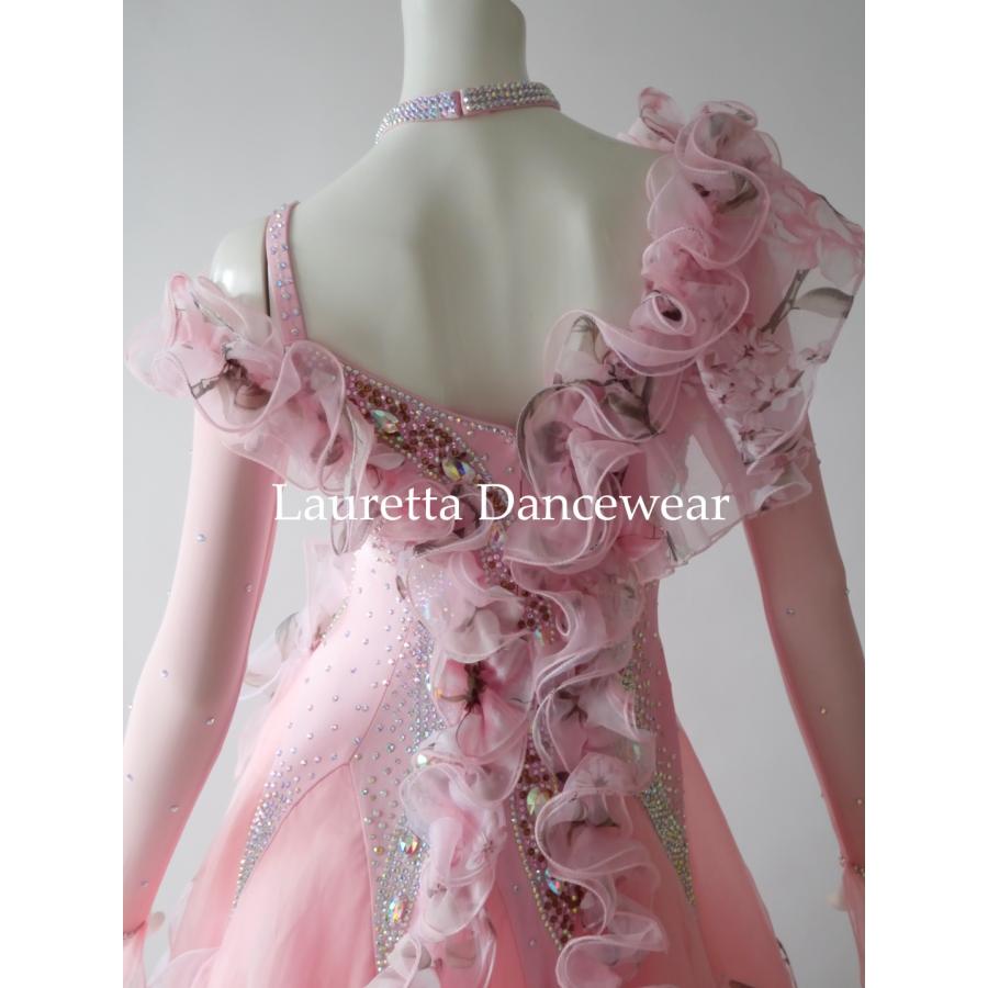 社交ダンスドレスGentil製オーダースタンダード！ライトピンク！ Lauretta Dancewear 社交ダンスドレス衣装 スタンダード モダン 競技
