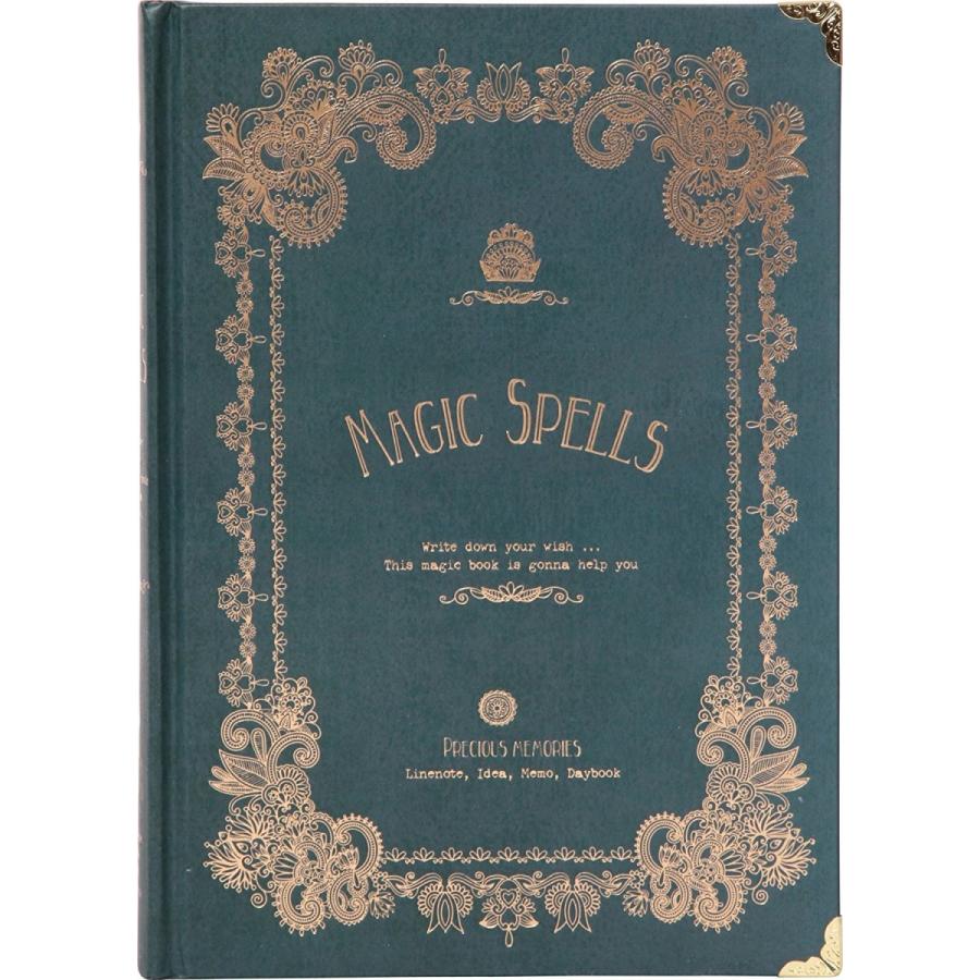 アンティーク ノート マジックスペル A5サイズ グリーン ブラウン 洋書 ハードカバー インテリア Magicspellnote アウトレット雑貨のお店laurier 通販 Yahoo ショッピング