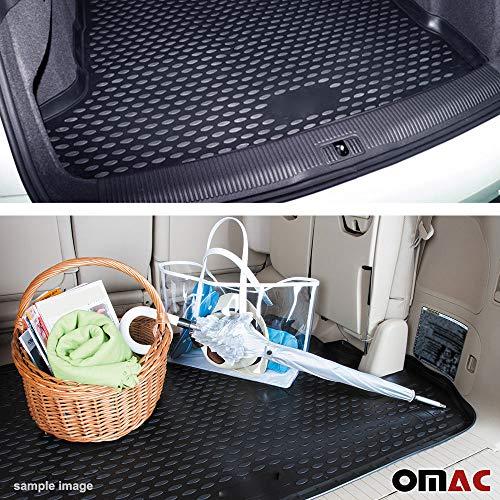 海外直送 OMAC Trunk Mats for Mazda 3 HB 2019-2021 Black 3D Molded Rear Guard Cargo Liners Rubber - All Weather Protection - Odorless - Heavy Duty / Car SUV Aut