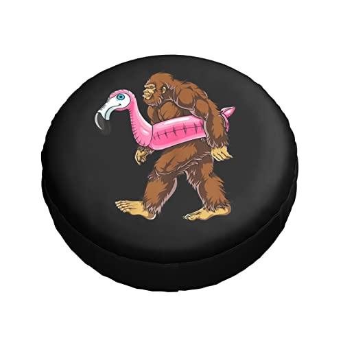 Bigfoot　Flamingo　Pool　Tires　Fit　Protection　Cover　Waterproof　for　Party　Rv,　Travel　Dustproof　and　Traile　Trailer,　SUV,　Universal　Tire　Spare　Truck,　Covers