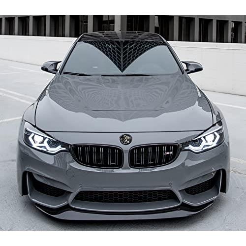 SkinoEu Compatible con BMW Emblema 51147057794 Placa de Capó Delantero  Trasero Maletero 82mm E81 E87 F07 GT F10 F11 F18 E63 E64 F06 GC F12 F13 Z4  E85