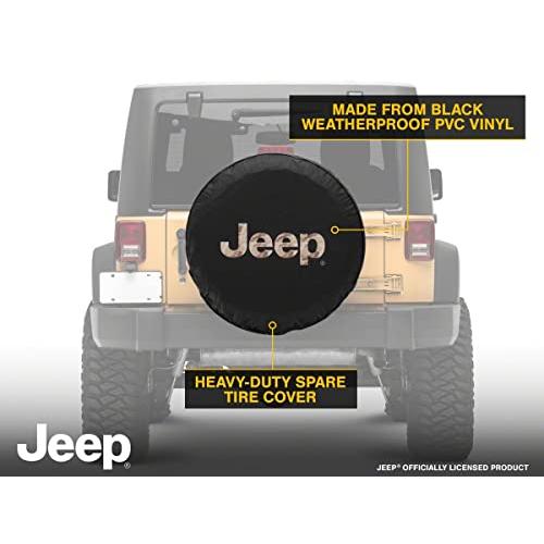 RED　ROCK　Tan　87-06　＆　Camo　Cover;　Logo　Tire　Cover　Compatible　Wrangler　with　Jeep　32-Inch　YJ　Tire　TJ