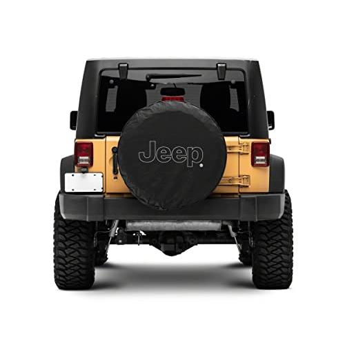 RED　ROCK　Outline　with　CJ5,　Tire　Compatible　Cover;　Tire　Logo　Wrangler　66-18　JK　Jeep　Spare　CJ7,　＆　TJ　YJ,　29-Inch　Cover