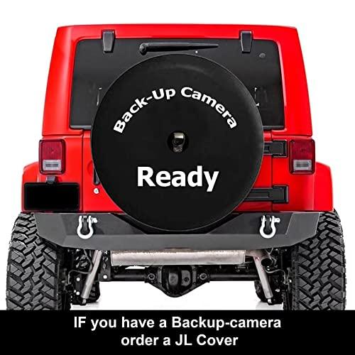 JL　Spare　Tire　Covers　32　Dog　Camera　Backup　Paws　Wave　Accessories　to　Love　Black　Hole　with　33　Inch　Car