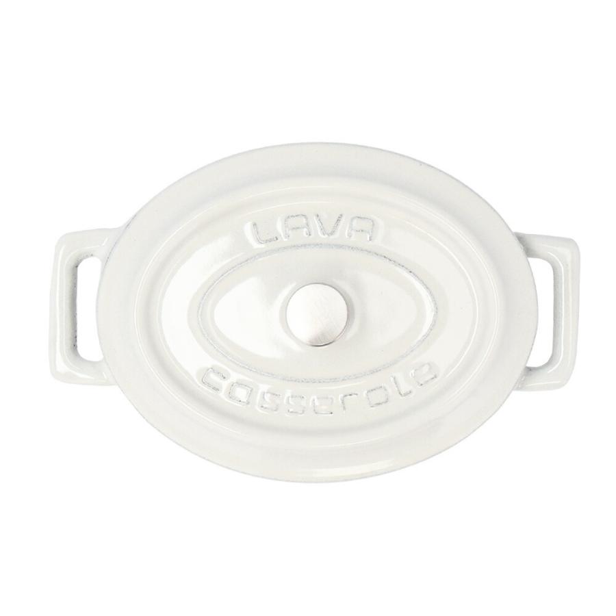 オーバルキャセロールマジョリカホワイト新品