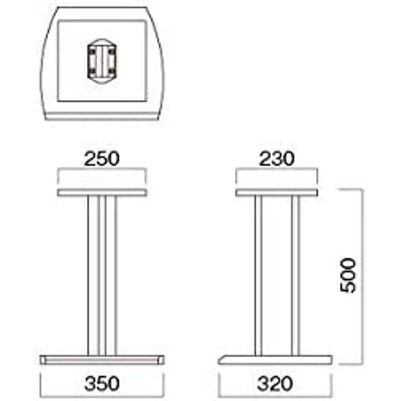 超特盛ミラクルプライス ハヤミ工産 スピーカースタンド 高さ50? 2台1組 ブラック SB-983 【1856630139】(9932円)