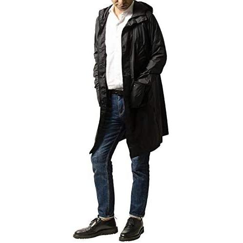 低価格の M ブラック 袖口調節フィットテープ ナイロン 軽量高密度cordura 高撥水 軽量生地 レインコート マック レイングッズ 雨具