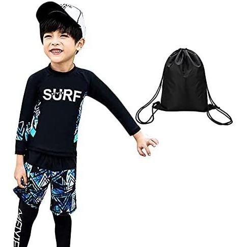 最新情報 Cxyp 水着 男の子 女の子 3点セット ラッシュガード キッズ水着セット セパレート 長袖 Uvカット 日焼け止め 男 L 期間限定特価 Turningheadskennel Com