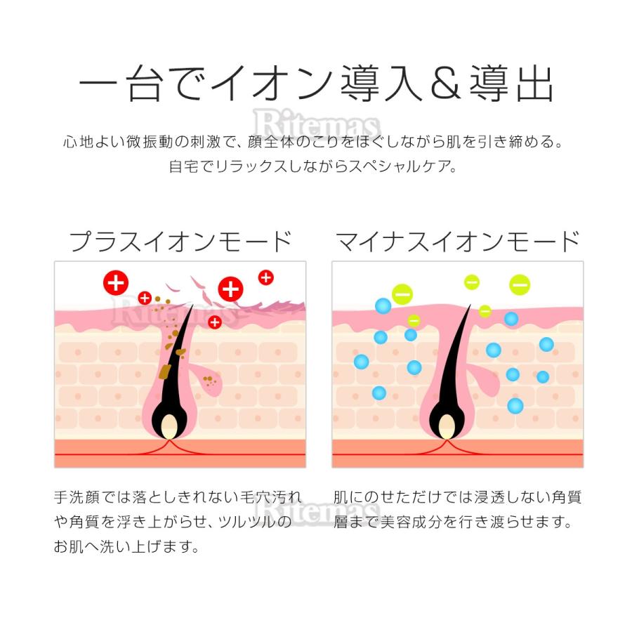 美顔器 イオン導入 イオン導出 多機能美容器 超音波振動 毛穴ケア 目元