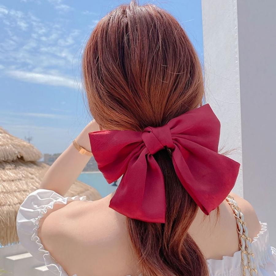 リボンバレッタ 大きい 入学式 ヘアアクセサリー リボン 女の子 韓国ファッション 赤リボン 髪留め 発表会 仮想 コスプレ 衣装 卒園式 バレンタイン A0026 La Vie Des Fleurs 通販 Yahoo ショッピング