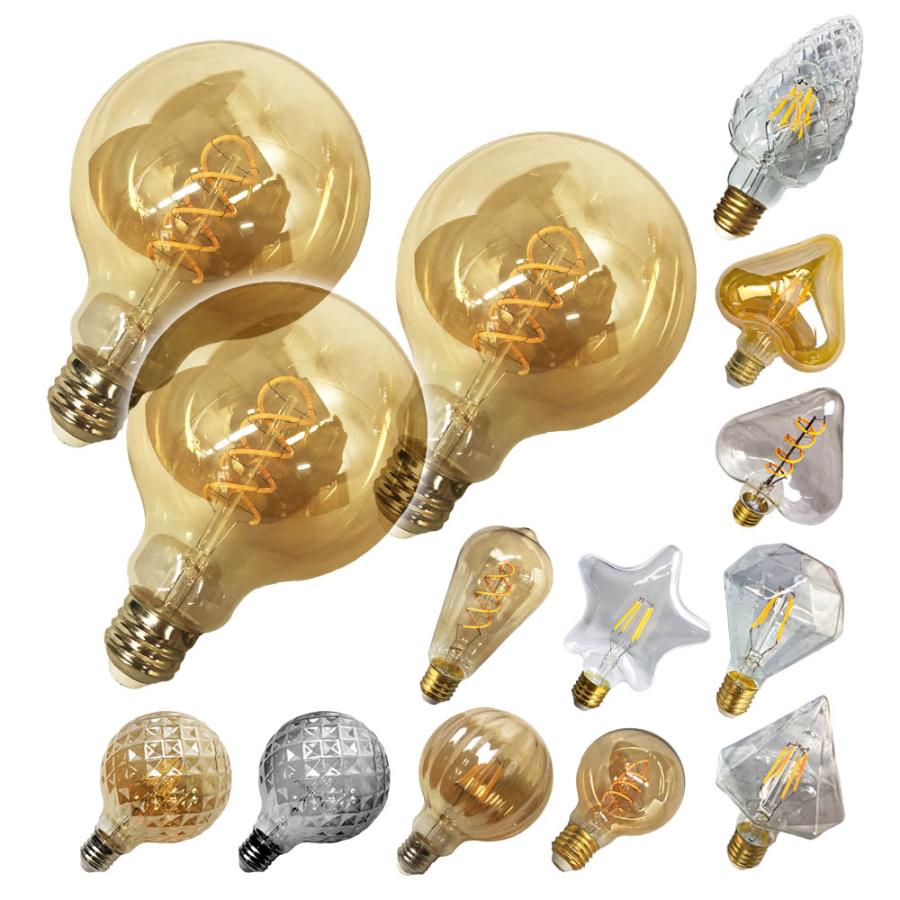 LED電球 3個セット エジソン電球 レトロ インテリア おしゃれ E26 電球 LED エジソンバルブ 照明 非調光 省エネ 節電 節約 ...