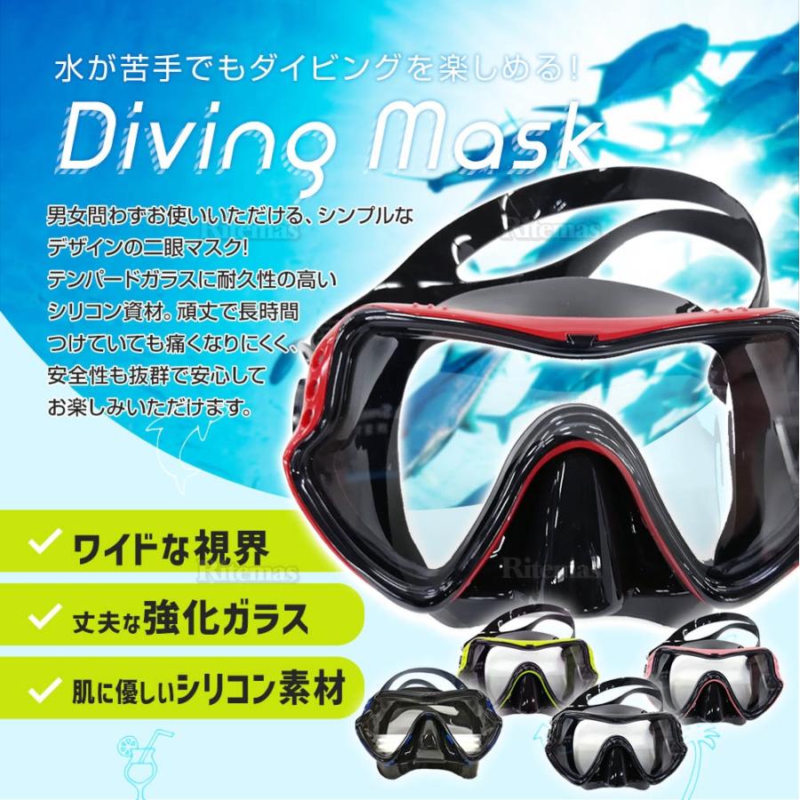シュノーケル マスク シュノーケリング スノーケル 曇り止め 水中