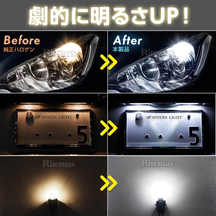 SPHERE LIGHT（スフィアライト） 補修用 LED バルブ T10 6000K 80lm 1