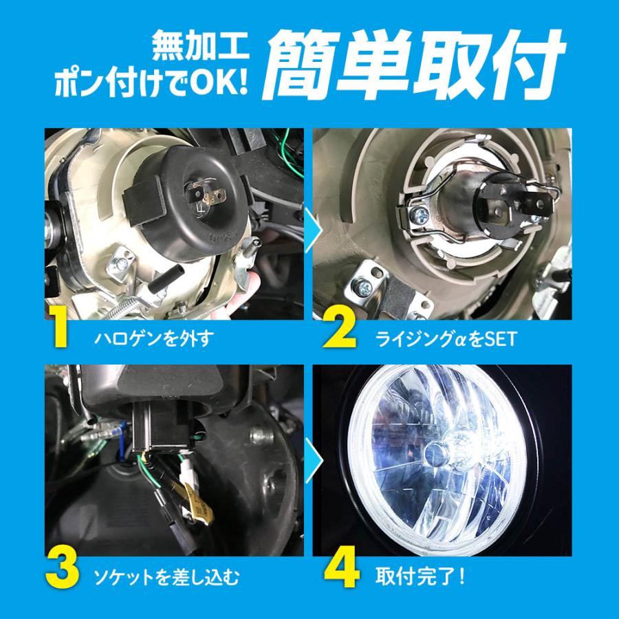 SPHERE LIGHT（スフィアライト） 2年保証 バイク用 RIZINGα H4 Hi/Lo