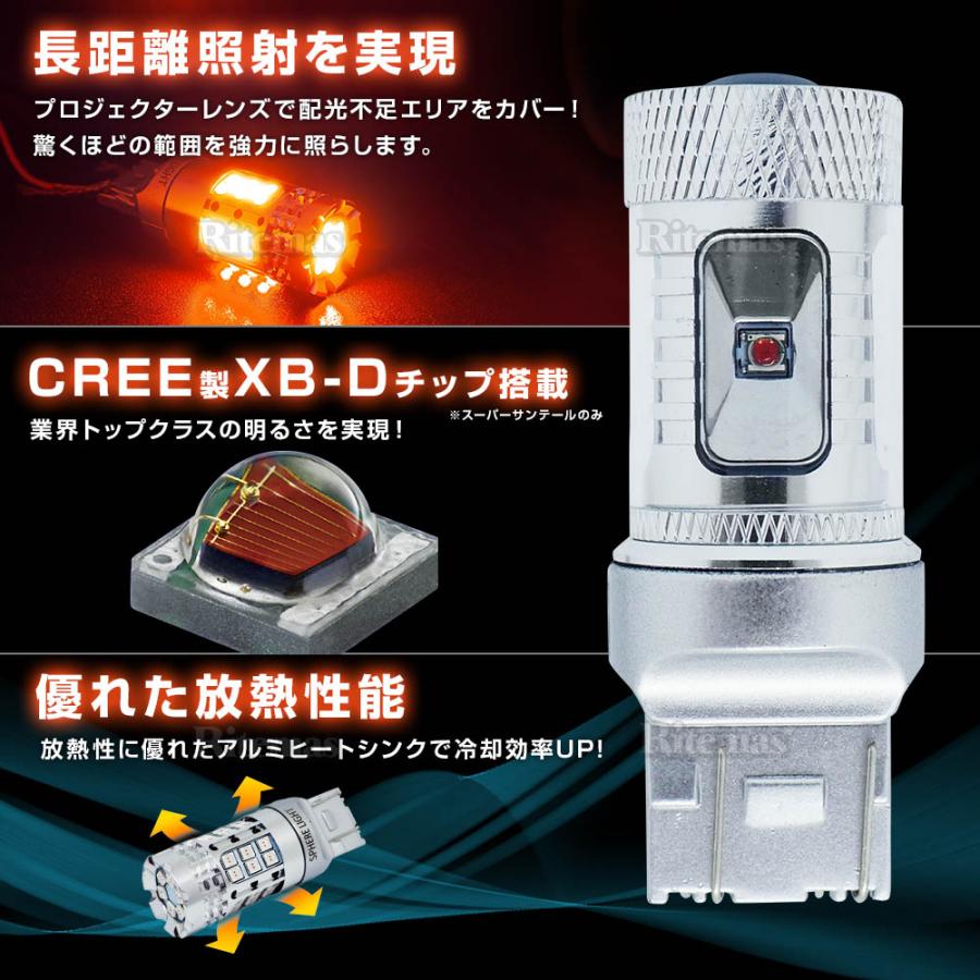 スフィアライト 車用 LEDテール&amp;ストップランプ サンテール T20ダブルシン テール＆ストップ専用LED SUNTAIL(サンテール) T20ダブル/シングル兼用