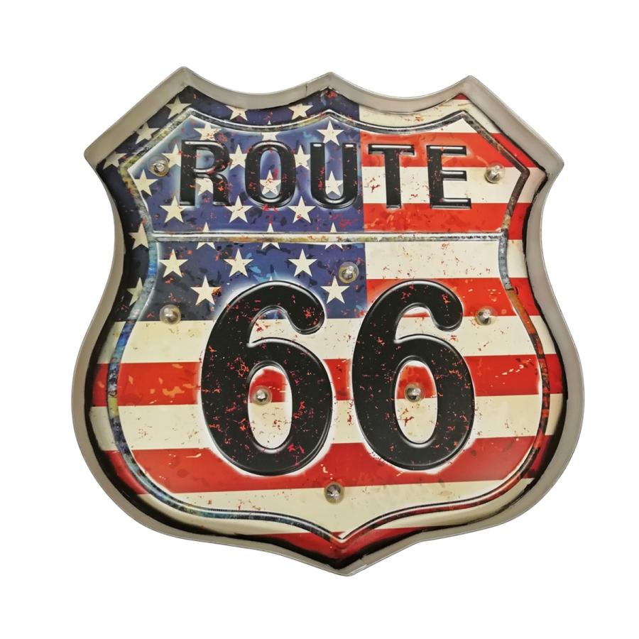 ブリキ 立体看板 ウォールサイン アメリカンレトロ アメリカ雑貨 電球付 Route66 Usa アメリカ国旗 インテリア オシャレ おしゃれ かっ Tol 094 Atオフィスyahoo ショッピング店 通販 Yahoo ショッピング