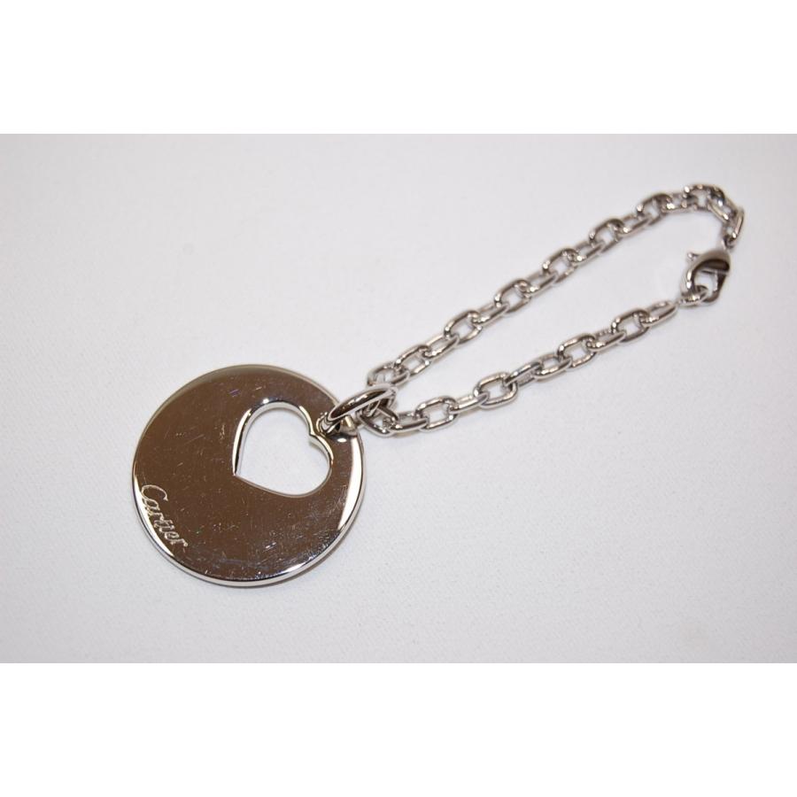 Cartier（カルティエ） ラウンドハート キーホルダー（シルバー