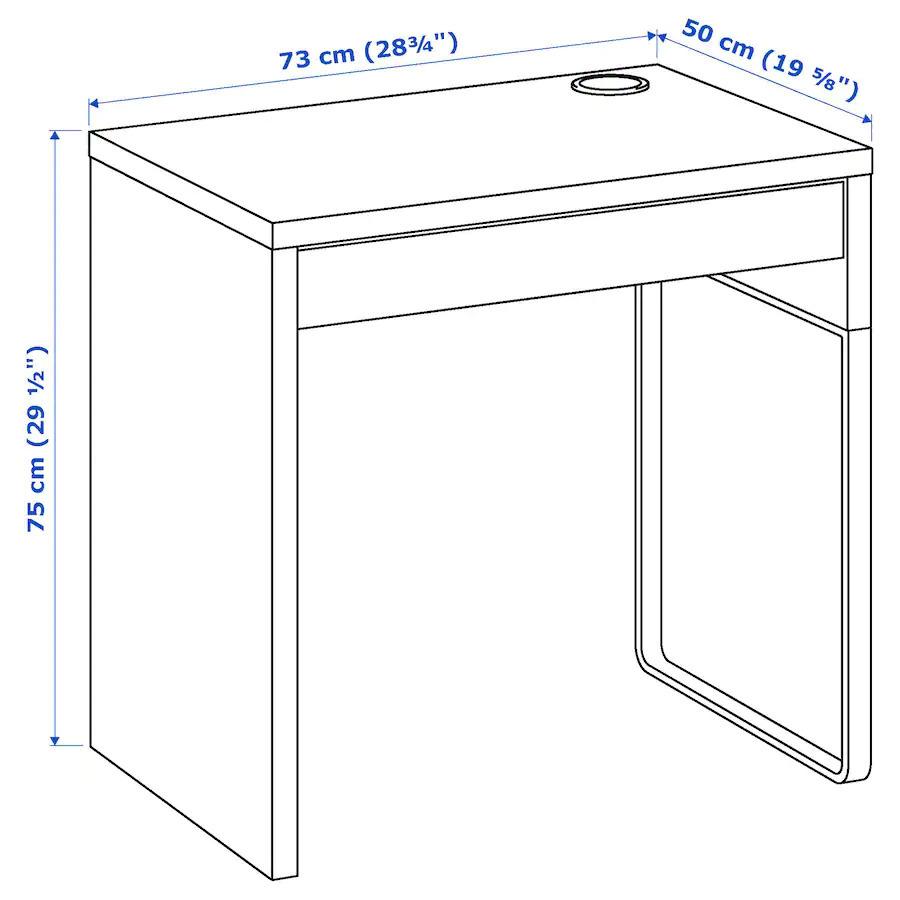 IKEA デスク MICKE ホワイト 他の商品と合わせて何個買っても送料￥750！代引き可｜lavista｜08