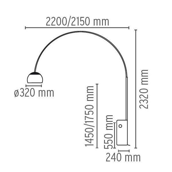 ARCO/LED ARCO「アルコ」FLOS LEDタイプ フロス スタンド 正規品 3年保証の画像