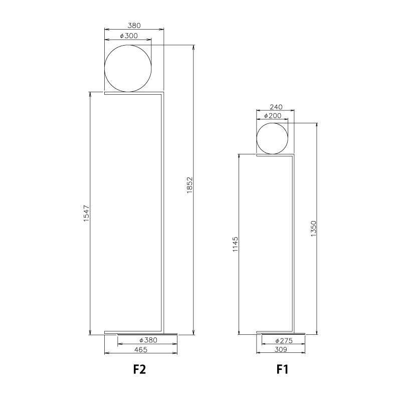 756IC LIGHTS/F2/LED/BLK ブラック FLOS フロス フロアスタンド ヤマギワ 3年保証 正規品｜lavita｜04