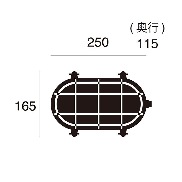 BR-5025 アートワークスタジオ ARTWORKSTUDIO ウォールランプ Beach house-oval wall lamp L 船舶照明 防雨 マリン 【要電気工事】 3年保証の画像