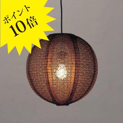 FORES 林工芸 TP-1612 提灯(アート紙) ペンダントライト・レース和紙 