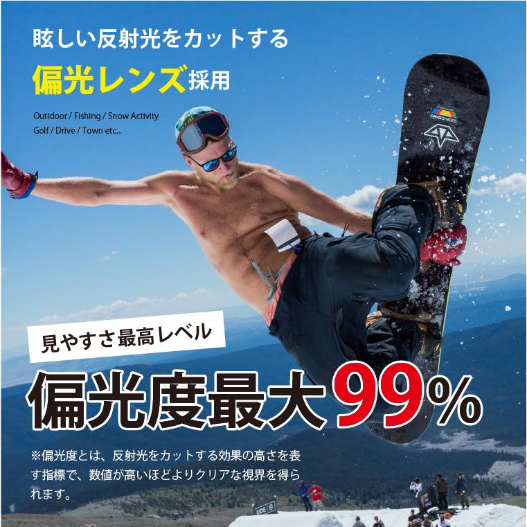 エーディーエムジェー　サングラス　新品(タグ付き) LOCO ブラック x クローム・ミラー 偏光レンズ スプラッシュ柄モデル