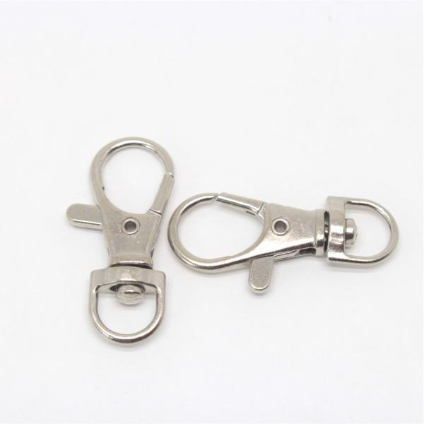 ナスカン シルバー 20個 約36×16mm 留め具 キーリング キーホルダー