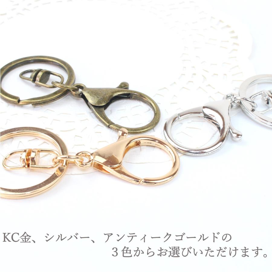 ナスカン 金具 キーホルダー金具 キーリング 回転 フック 10個
