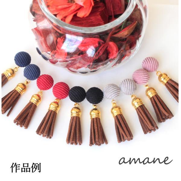 フェルト カボション 丸型 半球 6個 くるみボタン ハンドメイド 手芸