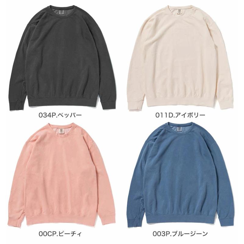 COMFORT COLORS コンフォートカラーズ 6.4oz ガーメントダイ ピグメント加工 ヴィンテージ クルーネック スウェット トレーナー セットアップ 1466 ピグメント | COMFORT COLORS | 02
