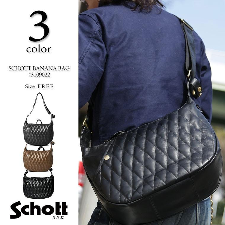 Schott N.Y.C ショット パディット レザー バナナ バック Schott N.Y.C ショット パディット レザー バナナ バック