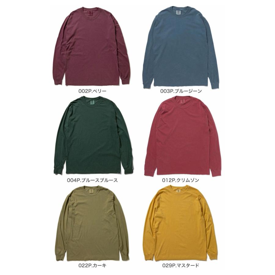 COMFORT COLORS コンフォートカラーズ 6014 6.1oz リングスパン ガーメントダイ Ｔシャツ 後染め ピグメント 長袖 | COMFORT COLORS | 02