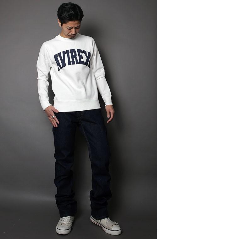 AVIREX アビレックス アヴィレックス DAILY L/S LOGO SWEAT デイリー ロングスリーブ スウェット 6153513 【クーポン対象外商品】｜lax｜06