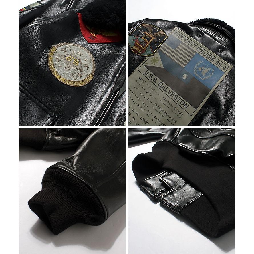 ポコタ　「美品」AVIREX レザー　トラックジャケット　アヴィレックス WEB＆DEPOT限定》TRACK LEATHER JACKET ／ トラック レザー