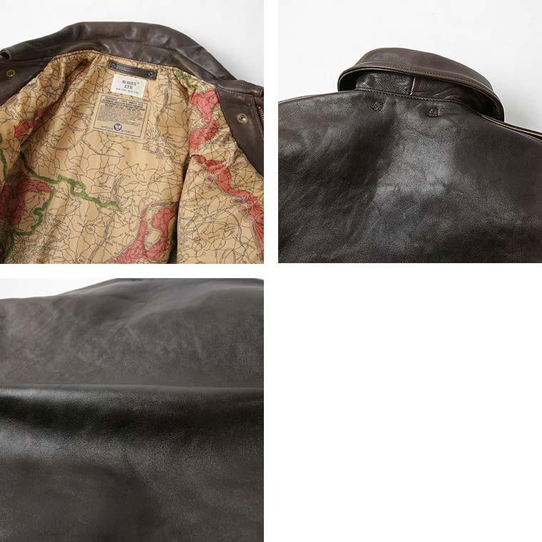 AVIREX アヴィレックス アビレックス A-2 ANTIQUE LAMB A-2ジャケット ラムレザー フライトジャケット ミリタリージャケット 7833950011 7834950018の画像