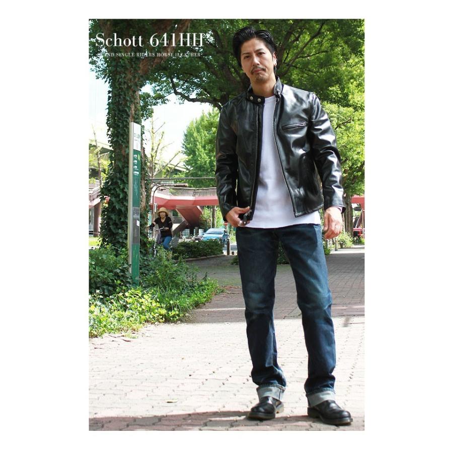 Schott N.Y.C ショット 馬革 シングルライダース 641HH 【USA Schott N.Y.C ショット 馬革 シングルライダース 641HH 【USA