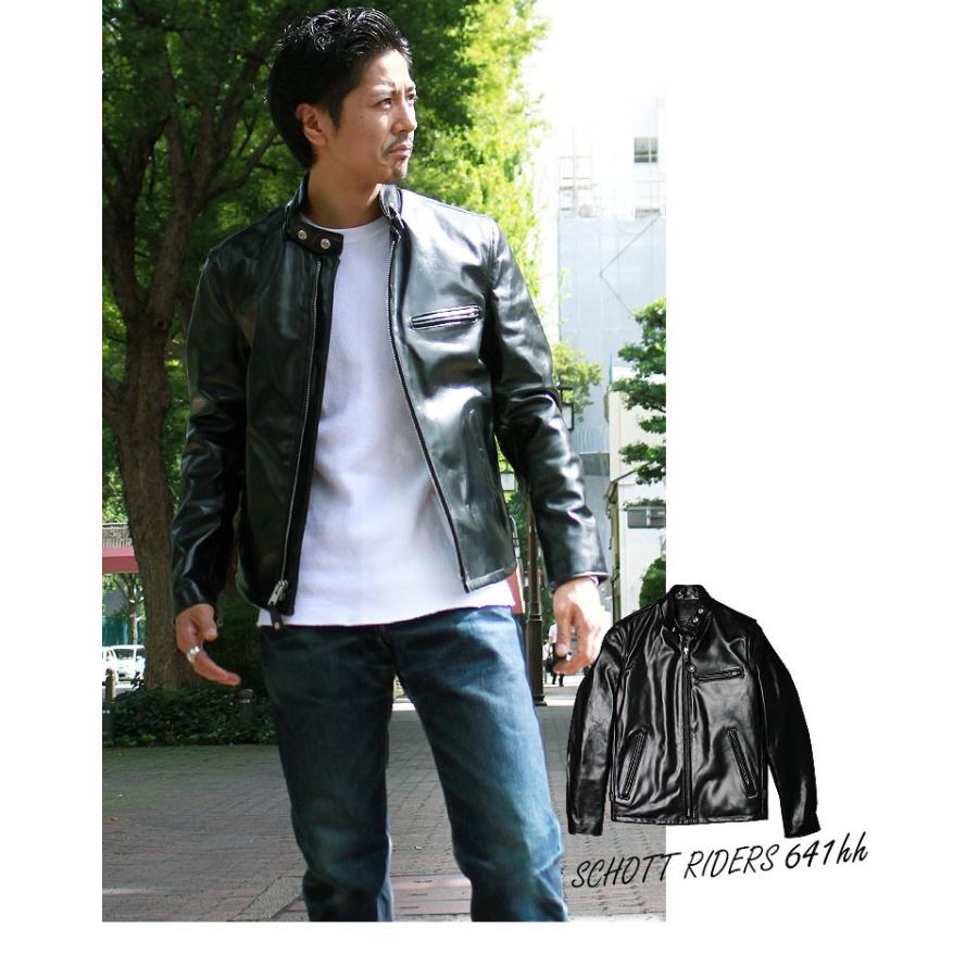 Schott N.Y.C ショット 馬革 シングルライダース 641HH 【USA Schott N.Y.C ショット 馬革 シングルライダース 641HH 【USA