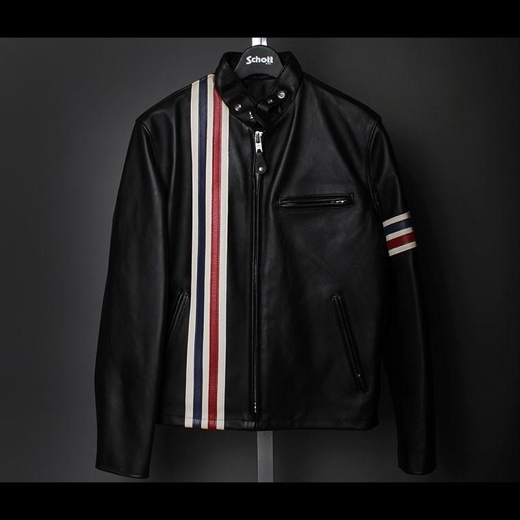 Schott ショット ライン入りシングルライダース 671 【USAモデル】 【クーポン対象外商品】 | Schott N.Y.C | 13