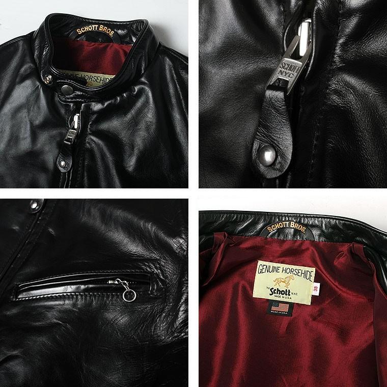 Schott N.Y.C ショット 馬革 シングルライダース 641XXH 7417 Schott N.Y.C ショット 馬革 シングルライダース 641XXH 7417
