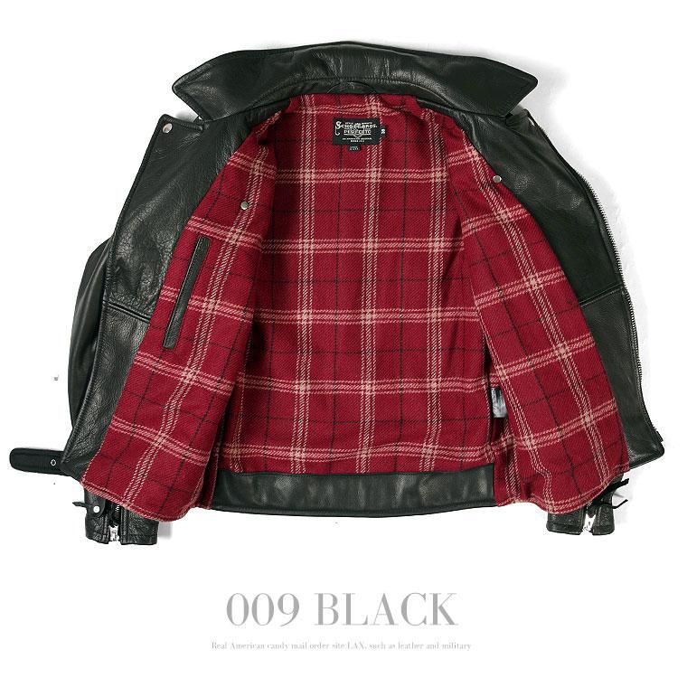 【希少/RED】SCHOTTショット ライダースジャケットL牛革RAINBOW Schott N.Y.C（ショット） Schott ニューネイキッド Dポケット ダブル