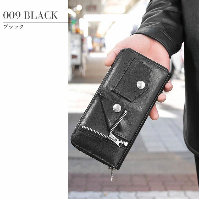 Schott レザー ライダース ジップ ロングウォレット AVIREX（アヴィレックス） SCHOTT ショット ライダース ZIP ロング