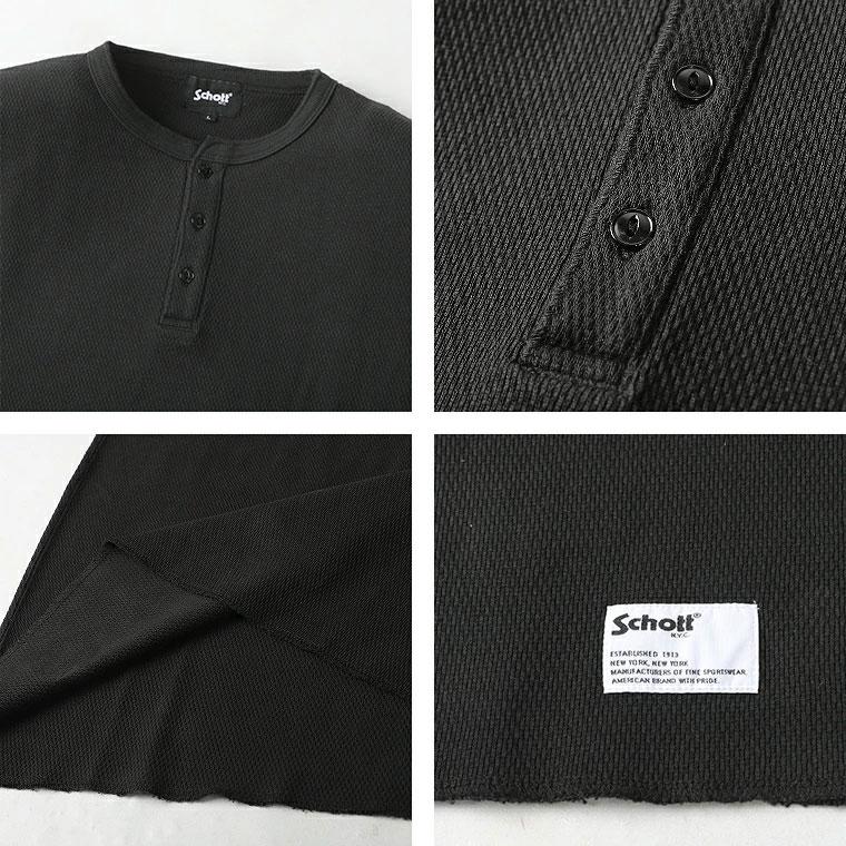 Schott N.Y.C（ショット） Schott LS HONEYCOMB HENRYNECK T ハニカム